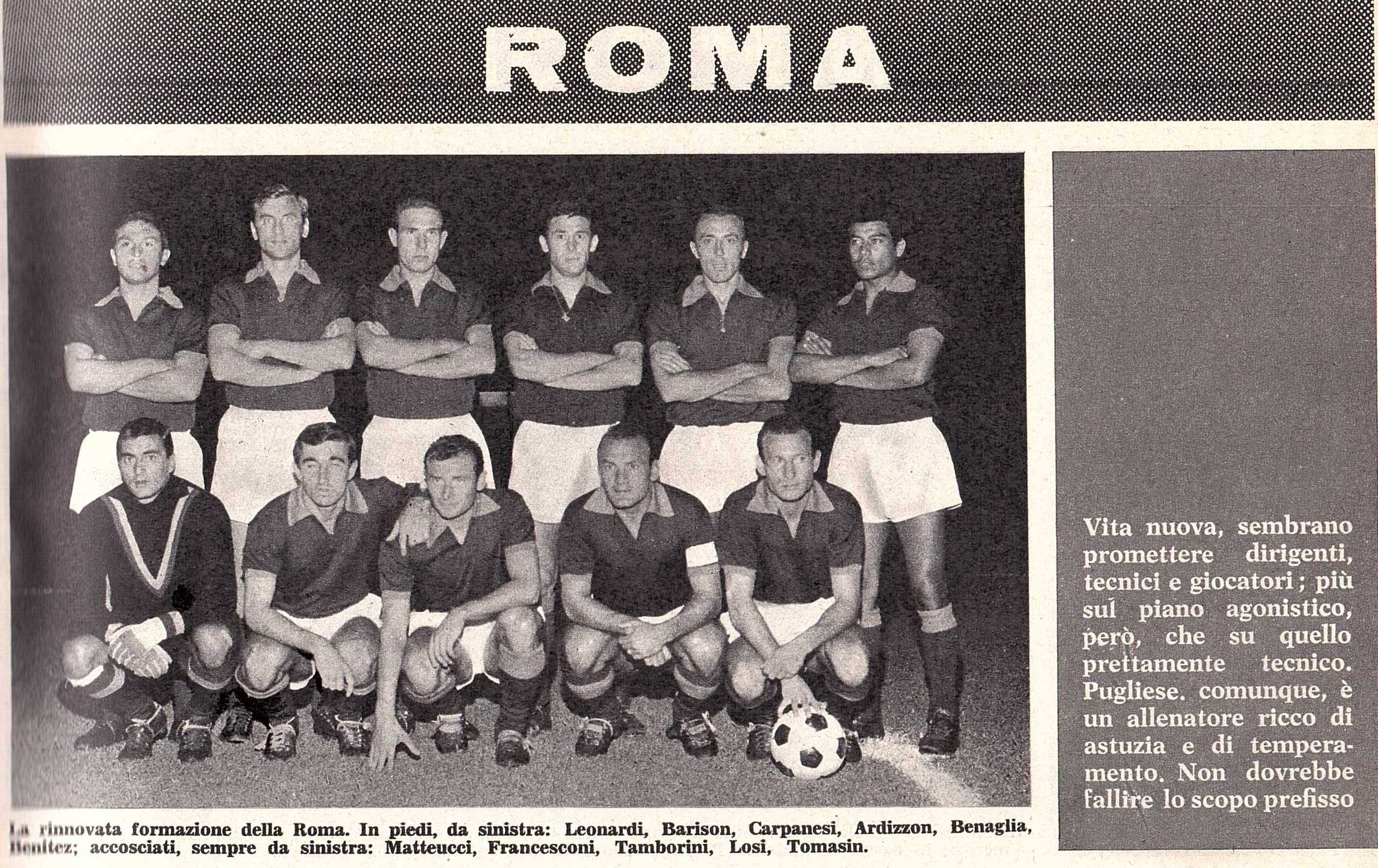 La rosa della Roma 1965-1966