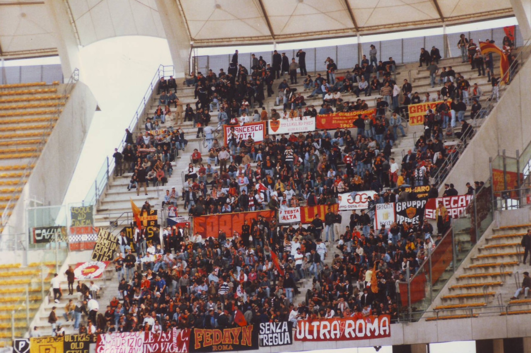 I tifosi della Roma a Bari