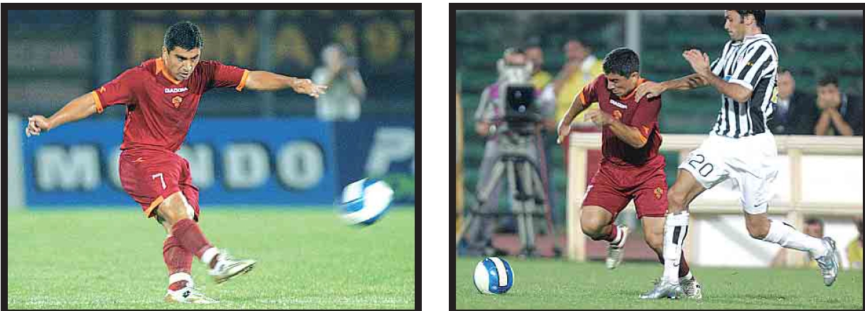 Pizarro con la maglia della Roma