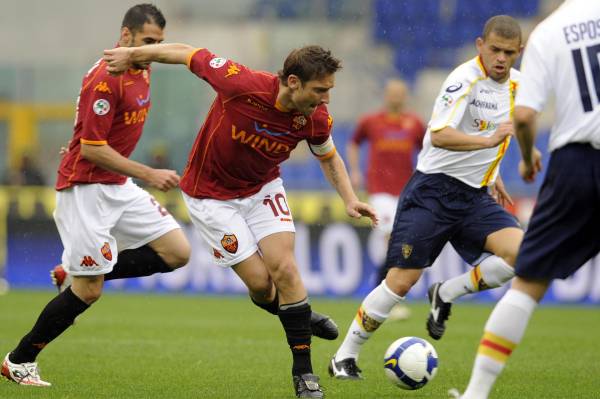 Francesco Totti in grande spolvero