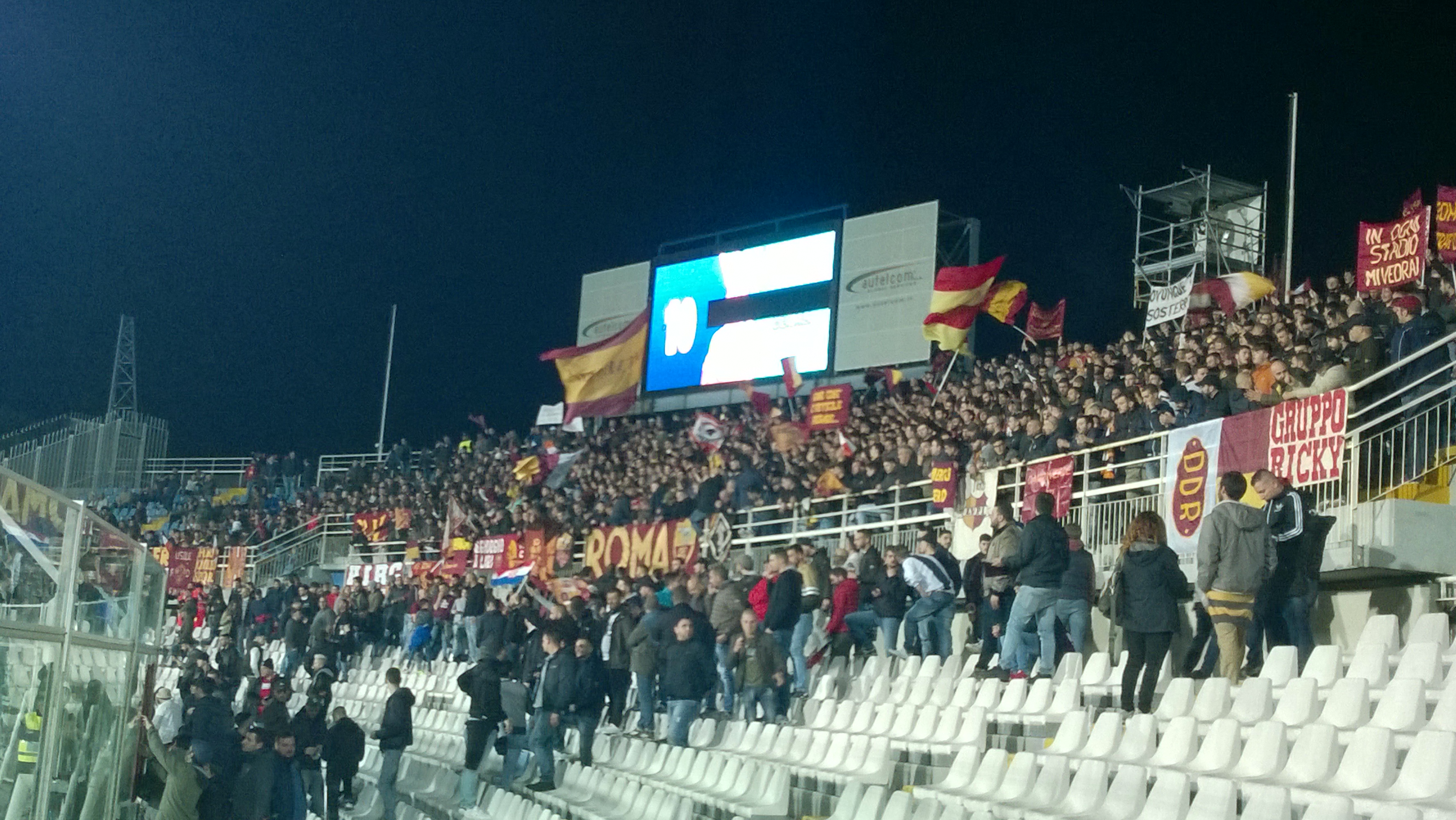 I tifosi della Roma a Pescara