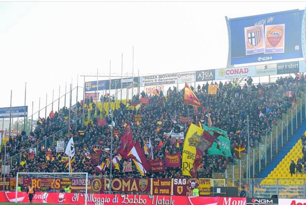 I tifosi della Roma a Parma