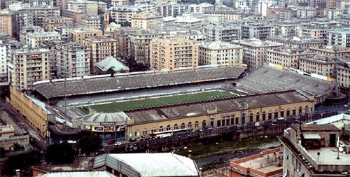 Stadio Luigi Ferraris di Genova prima di Italia 90